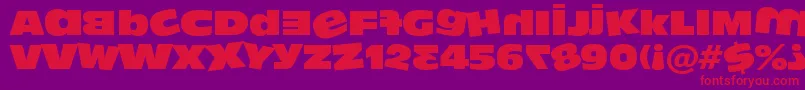 Dumbass ffy Font – Red Fonts on Purple Background