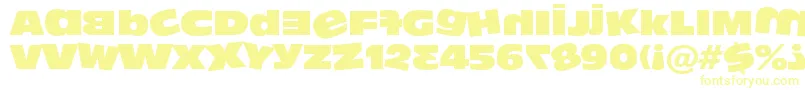 Шрифт Dumbass ffy – жёлтые шрифты