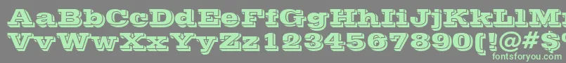 VinetaBt Font – Green Fonts on Gray Background