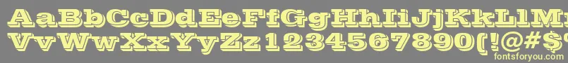 VinetaBt Font – Yellow Fonts on Gray Background