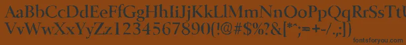 BelfastantiqueMediumRegular Font – Black Fonts on Brown Background