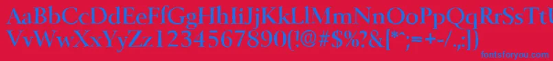 BelfastantiqueMediumRegular Font – Blue Fonts on Red Background