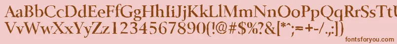 More about BelfastantiqueMediumRegular Font BelfastantiqueMediumRegular Font – Brown Fonts on Pink Background