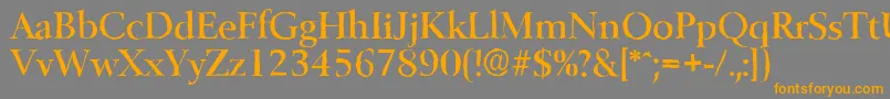 BelfastantiqueMediumRegular Font – Orange Fonts on Gray Background