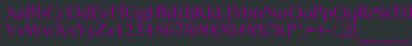BelfastantiqueMediumRegular Font – Purple Fonts on Black Background