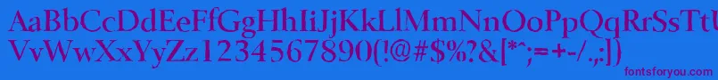 More about BelfastantiqueMediumRegular Font BelfastantiqueMediumRegular Font – Purple Fonts on Blue Background