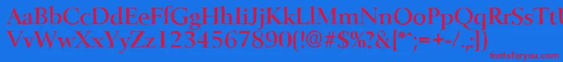 More about BelfastantiqueMediumRegular Font BelfastantiqueMediumRegular Font – Red Fonts on Blue Background