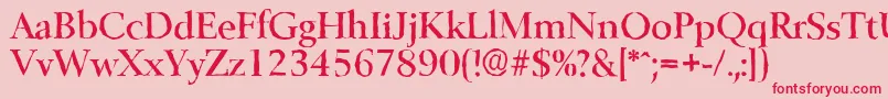 More about BelfastantiqueMediumRegular Font BelfastantiqueMediumRegular Font – Red Fonts on Pink Background