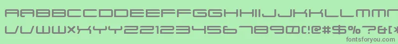 Xenotron Font – Gray Fonts on Green Background