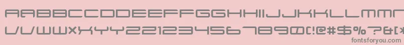 Xenotron Font – Gray Fonts on Pink Background