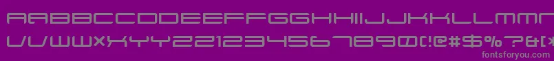 Xenotron Font – Gray Fonts on Purple Background