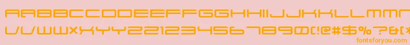 Xenotron Font – Orange Fonts on Pink Background