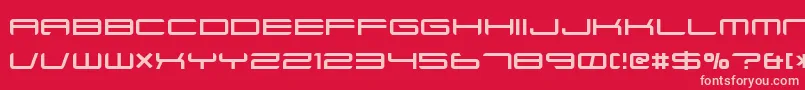 fuente Xenotron – Fuentes Rosadas Sobre Fondo Rojo