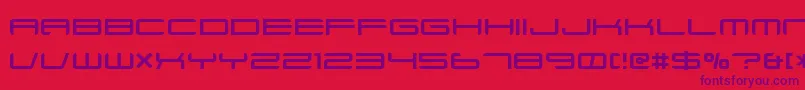 fuente Xenotron – Fuentes Moradas Sobre Fondo Rojo