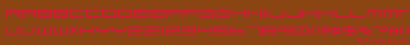 Xenotron Font – Red Fonts on Brown Background