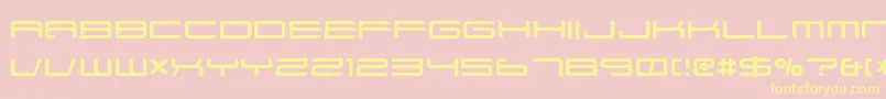 Xenotron Font – Yellow Fonts on Pink Background