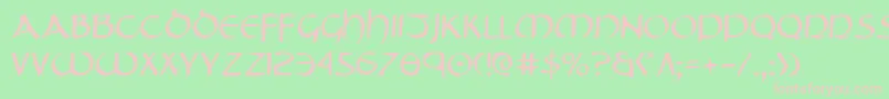 Tristram Font – Pink Fonts on Green Background