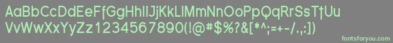 FlorencesansCondBold-fontti – vihreät fontit harmaalla taustalla