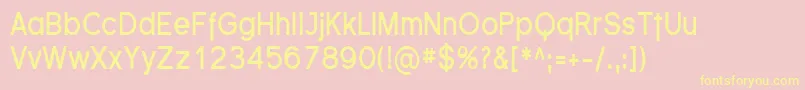 FlorencesansCondBold Font – Yellow Fonts on Pink Background