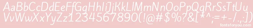 KiteoneRegular Font – White Fonts on Pink Background