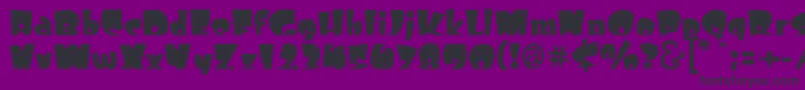 Freckle Font – Black Fonts on Purple Background