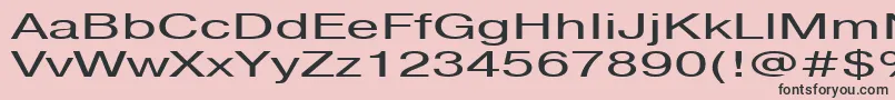 フォントPragmaticactt160n – ピンクの背景に黒い文字