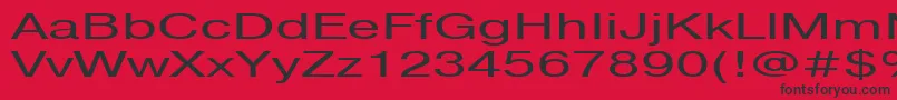 フォントPragmaticactt160n – 赤い背景に黒い文字