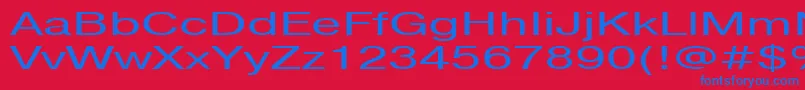 Pragmaticactt160n Font – Blue Fonts on Red Background