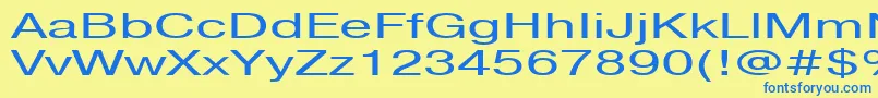 Pragmaticactt160n Font – Blue Fonts on Yellow Background