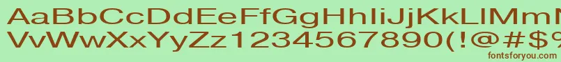 Pragmaticactt160n Font – Brown Fonts on Green Background
