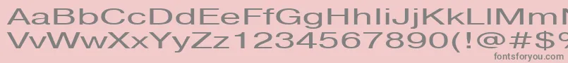 フォントPragmaticactt160n – ピンクの背景に灰色の文字