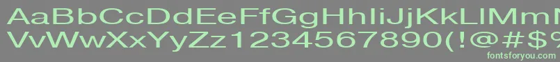 フォントPragmaticactt160n – 灰色の背景に緑のフォント
