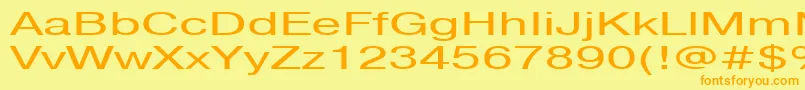 Pragmaticactt160n Font – Orange Fonts on Yellow Background