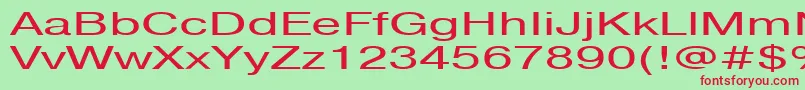 Pragmaticactt160n Font – Red Fonts on Green Background