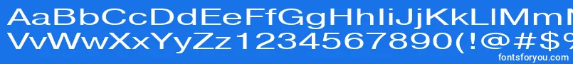 フォントPragmaticactt160n – 青い背景に白い文字