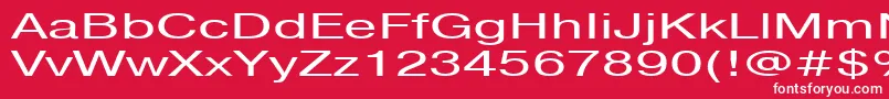 Pragmaticactt160n-fontti – valkoiset fontit punaisella taustalla