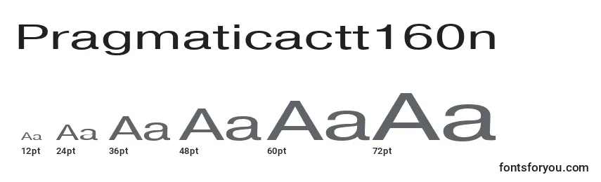 Размеры шрифта Pragmaticactt160n