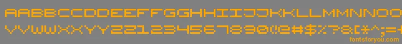 fuente WidePixel7 – Fuentes Naranjas Sobre Fondo Gris