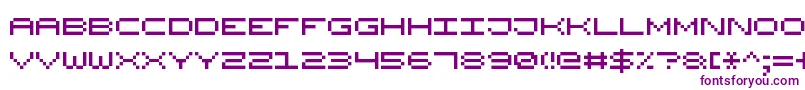 フォントWidePixel7 – 紫色のフォント