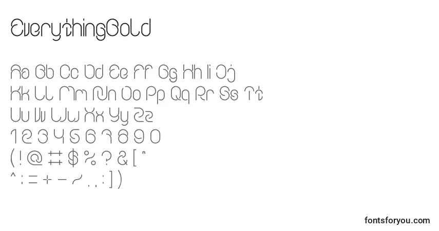 EverythingBold Font – alphabet, numbers, special characters