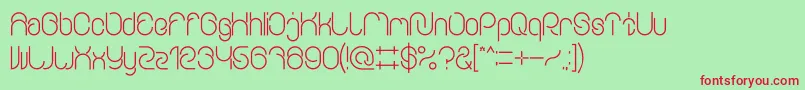 フォントEverythingBold – 赤い文字の緑の背景