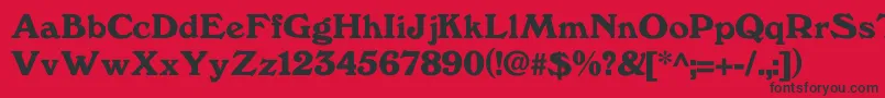 Windfall Font – Black Fonts on Red Background