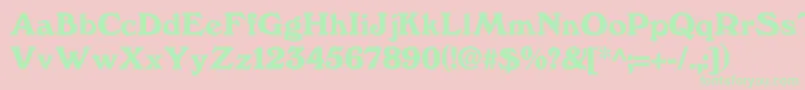 Windfall Font – Green Fonts on Pink Background