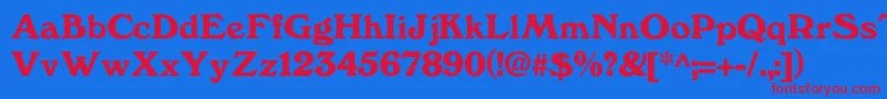 Windfall Font – Red Fonts on Blue Background