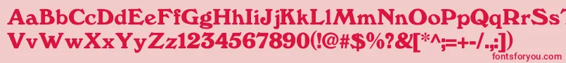 Windfall Font – Red Fonts on Pink Background