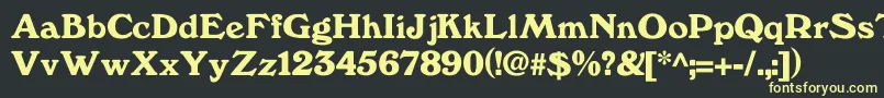 Windfall Font – Yellow Fonts on Black Background