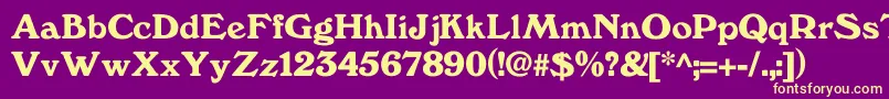 Windfall Font – Yellow Fonts on Purple Background