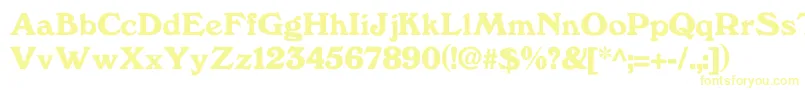 Шрифт Windfall – жёлтые шрифты на белом фоне