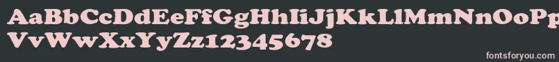 CooperextHeavy Font – Pink Fonts on Black Background