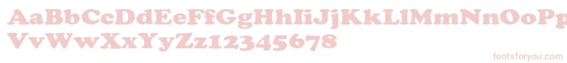 CooperextHeavy Font – Pink Fonts on White Background